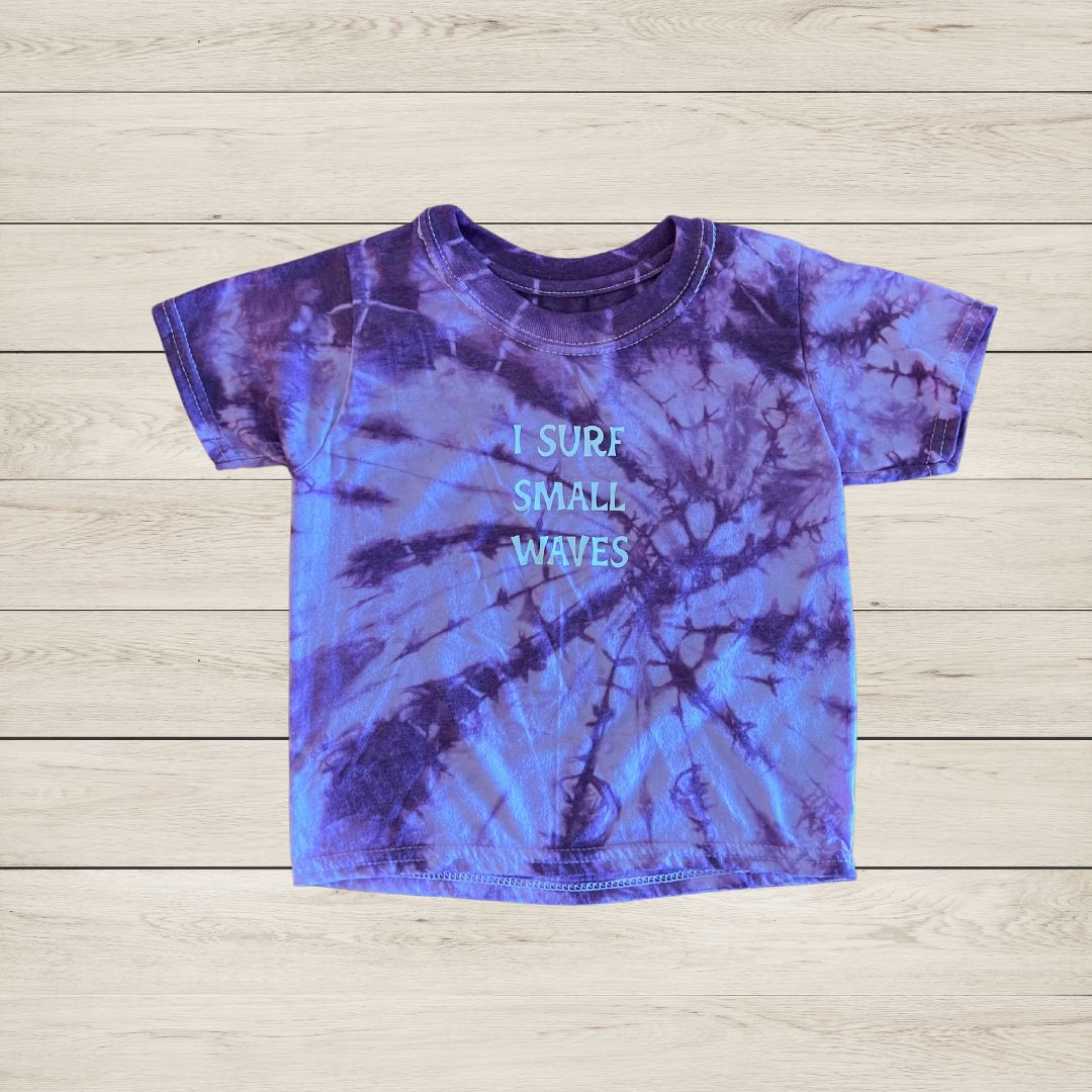 'I Surf Small Waves' kids t-shirt size 2/3T