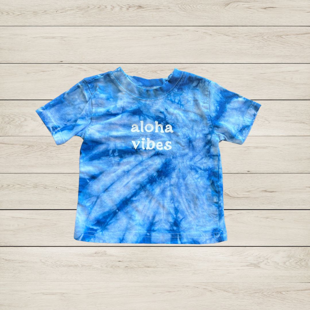 'Aloha Vibes' kids t-shirt size 12 months.